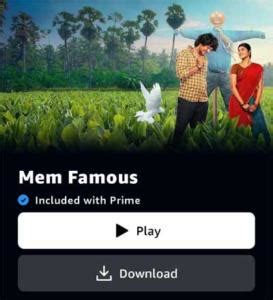 mem famous movie ott platform|‘Mem Famous’ available in OTT from today